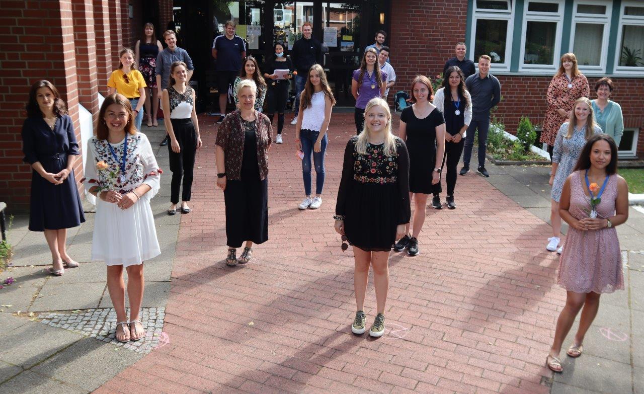 Absolvierende der Elisabeth-von-Rantzau-Schule im Schuljahr 2019/2020